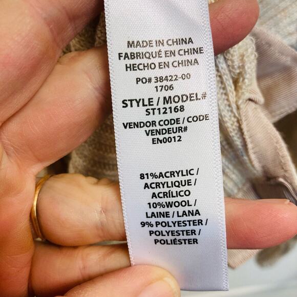 Splendid Blush Marled Sweater Wool Blend Size xs - Picture 8 of 10